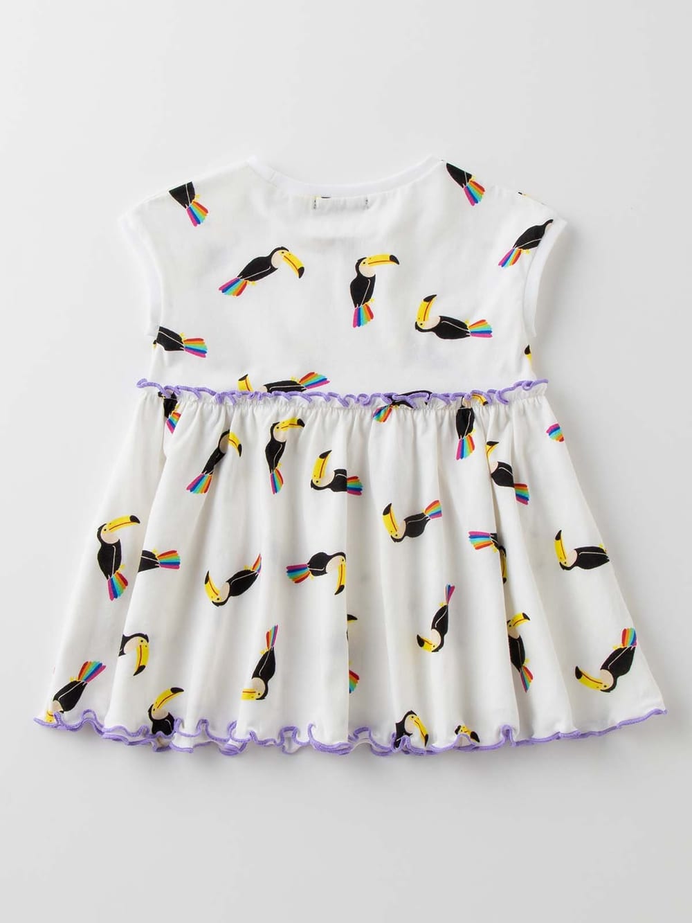 ベビー ワンピース|【日本製】Caldia（カルディア）レインボーオウム柄ワンピース