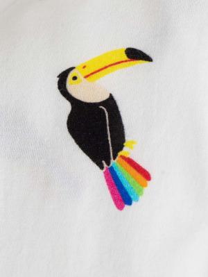 ベビー ワンピース|【日本製】Caldia（カルディア）レインボーオウム柄ワンピース