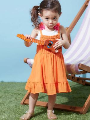 ベビートップス|【ベビー服】Caldia（カルディア）テレコシフォンフラワーキャミソール