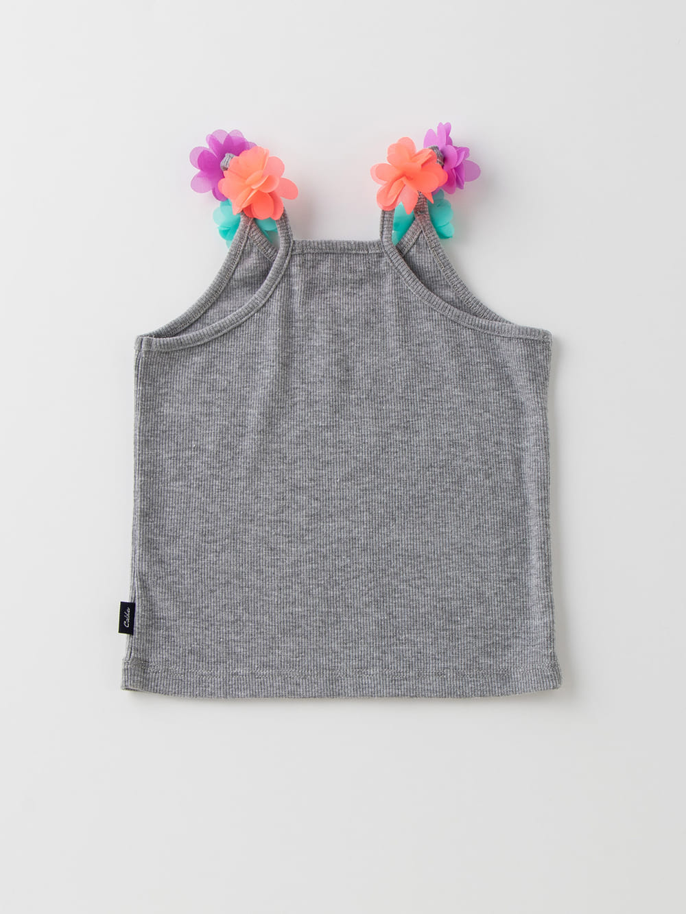 ベビートップス|【ベビー服】Caldia（カルディア）テレコシフォンフラワーキャミソール