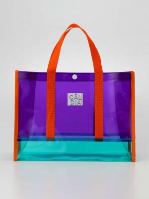 ベビー小物|Caldia（カルディア）カラーブロックプールバッグ|パープル