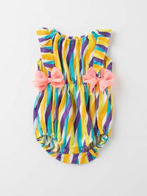 甚平・浴衣|【ベビー服】Caldia（カルディア）甚平リボンオール|パープル