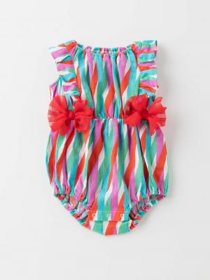 甚平・浴衣|【ベビー服】Caldia（カルディア）甚平リボンオール|レッド