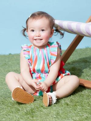 甚平・浴衣|【ベビー服】Caldia（カルディア）甚平リボンオール|レッド