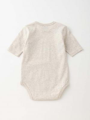 ロンパース・カバーオール|CLOUDY FINE LATER（クラウディファインレター）7分袖ロゴアップリケボディ