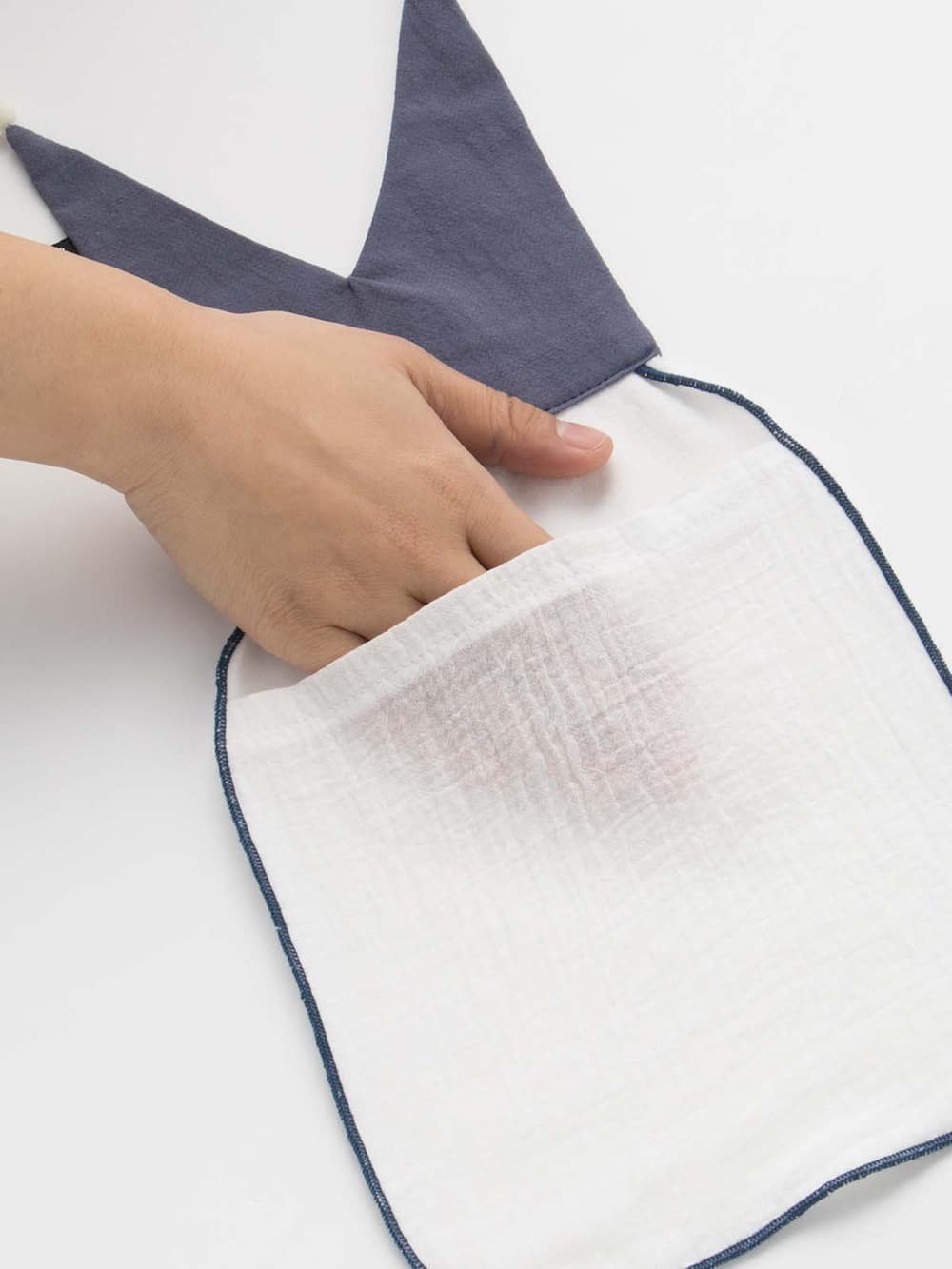 ベビー小物|moc mof（モクモフ）とんがりセーラー汗取りパッド