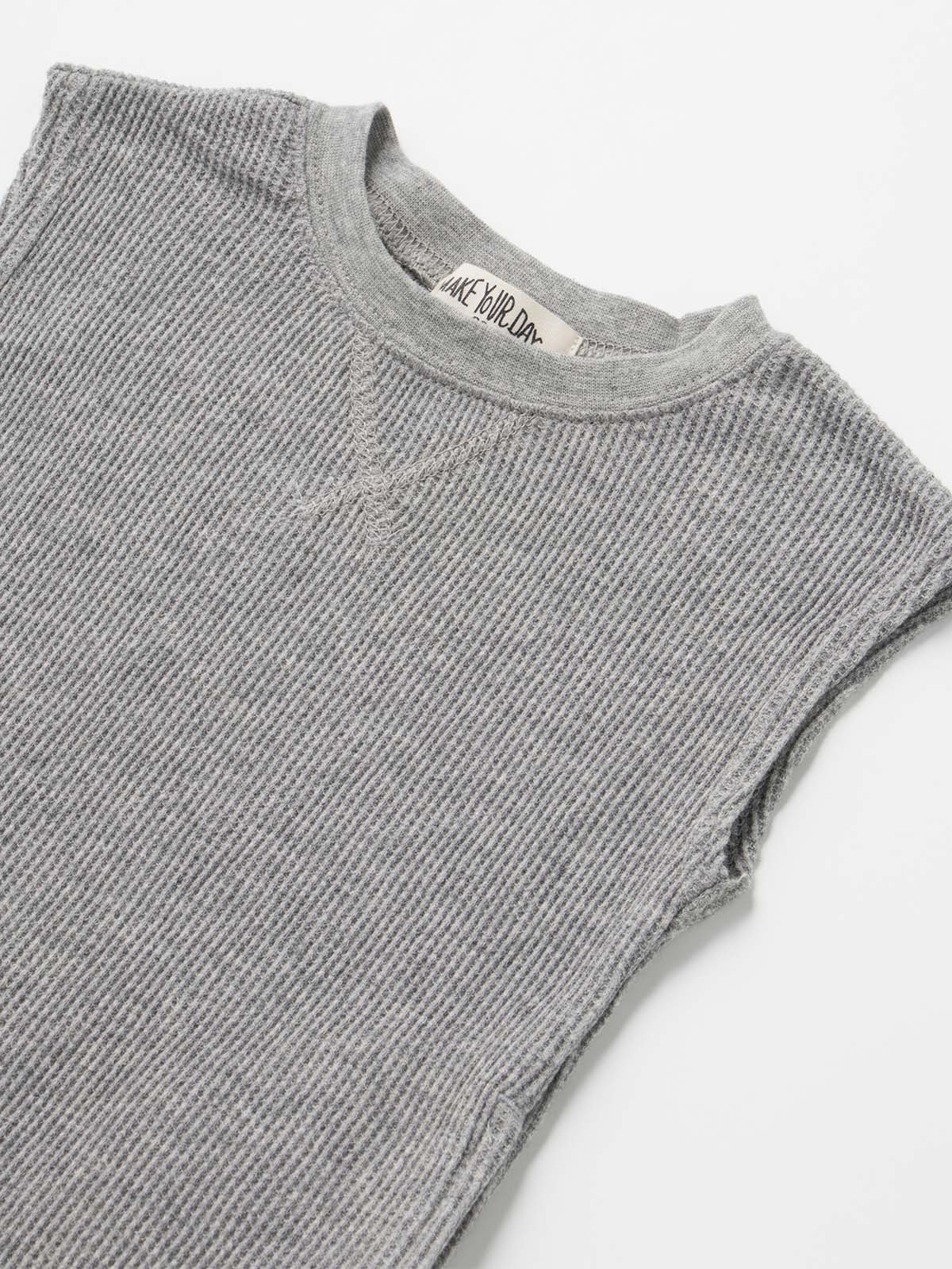 ベビー ワンピース|【ベビー服】MAKE YOUR DAY（メイクユアデイ）ワッフルノースリ―ブワンピース