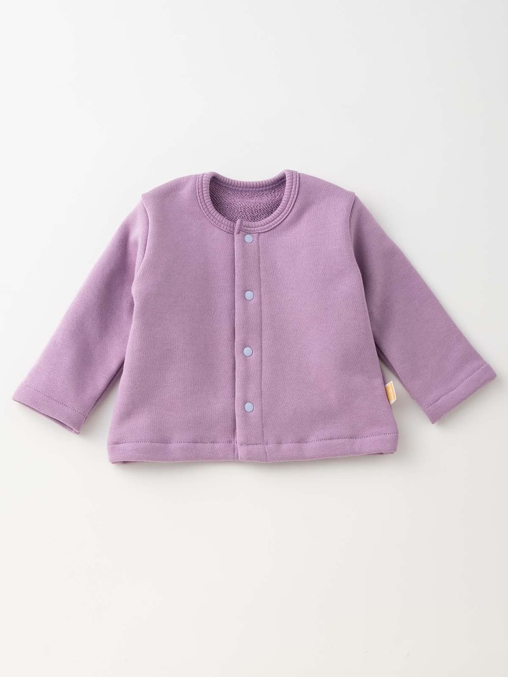ベビー アウター|【日本製】ANGELIEBEオリジナル 裏毛カーディガン|ライラック