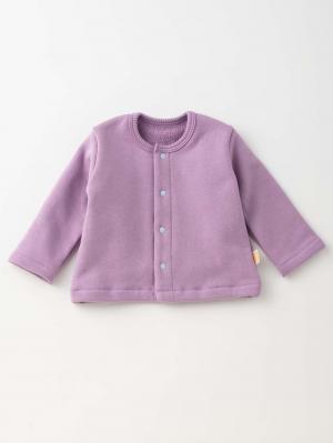 ベビー アウター|【日本製】ANGELIEBEオリジナル 裏毛カーディガン|ライラック