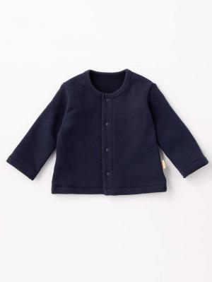 ベビー アウター|【日本製】ANGELIEBEオリジナル 裏毛カーディガン|ネイビー
