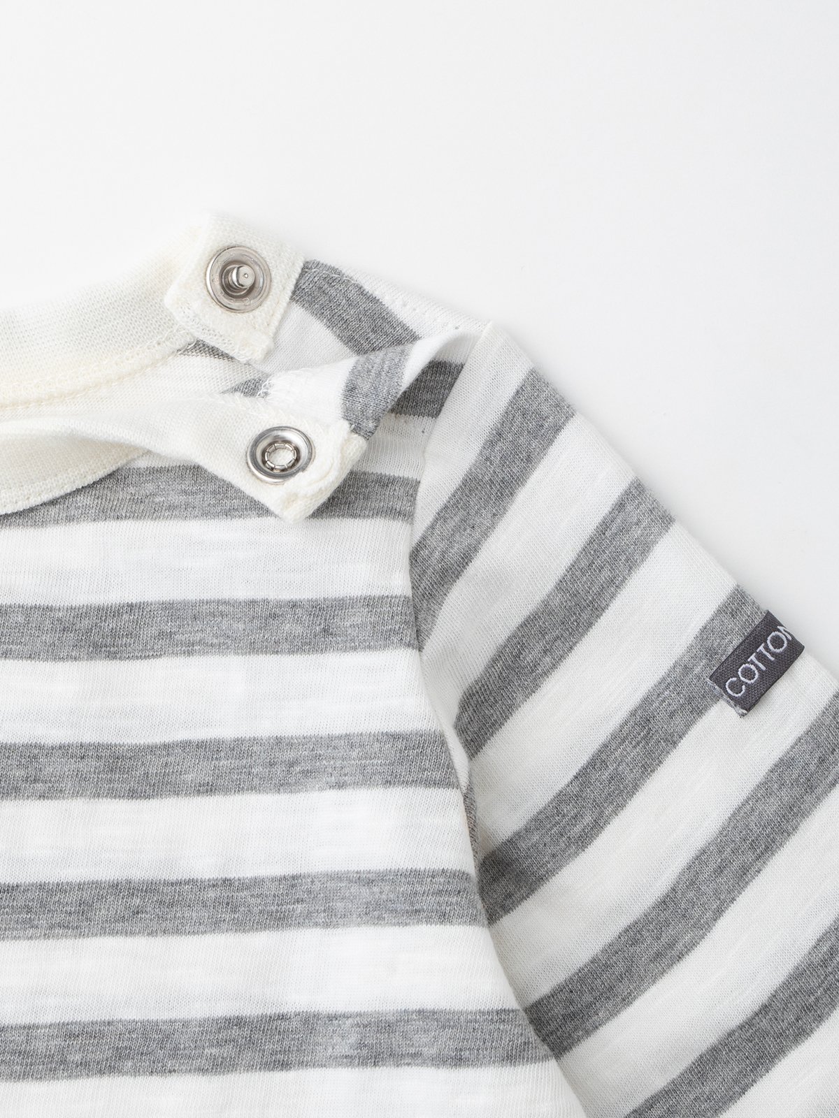 ベビートップス|Ampersand（アンパサンド）デイリーボーダー7分袖Tシャツ