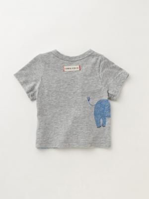 ベビートップス|アニマルプリントTシャツ