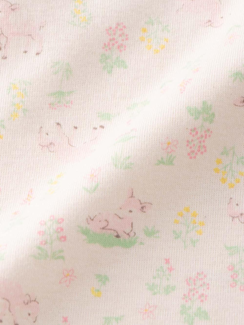 コンビ肌着・新生児/ベビー肌着|Boribon oeuf（ボリボンウーフ）オーガニックフライスプリント短肌着