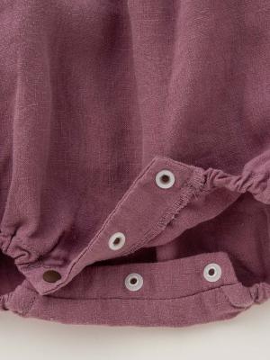 ベビー パンツ|La Stella（ラ ステラ）リネンフリルショルダーサロペット