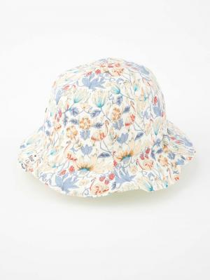 ベビー帽子（新生児・乳児）|【日本製】【BIJOUX & BEE】UVカットリバーシブルチューリップハット|ホワイト