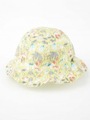 ベビー帽子（新生児・乳児）|【日本製】【BIJOUX & BEE】UVカットリバーシブルチューリップハット|イエロー