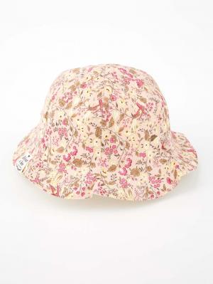 ベビー帽子（新生児・乳児）|【日本製】【BIJOUX & BEE】UVカットリバーシブルチューリップハット|ピンク