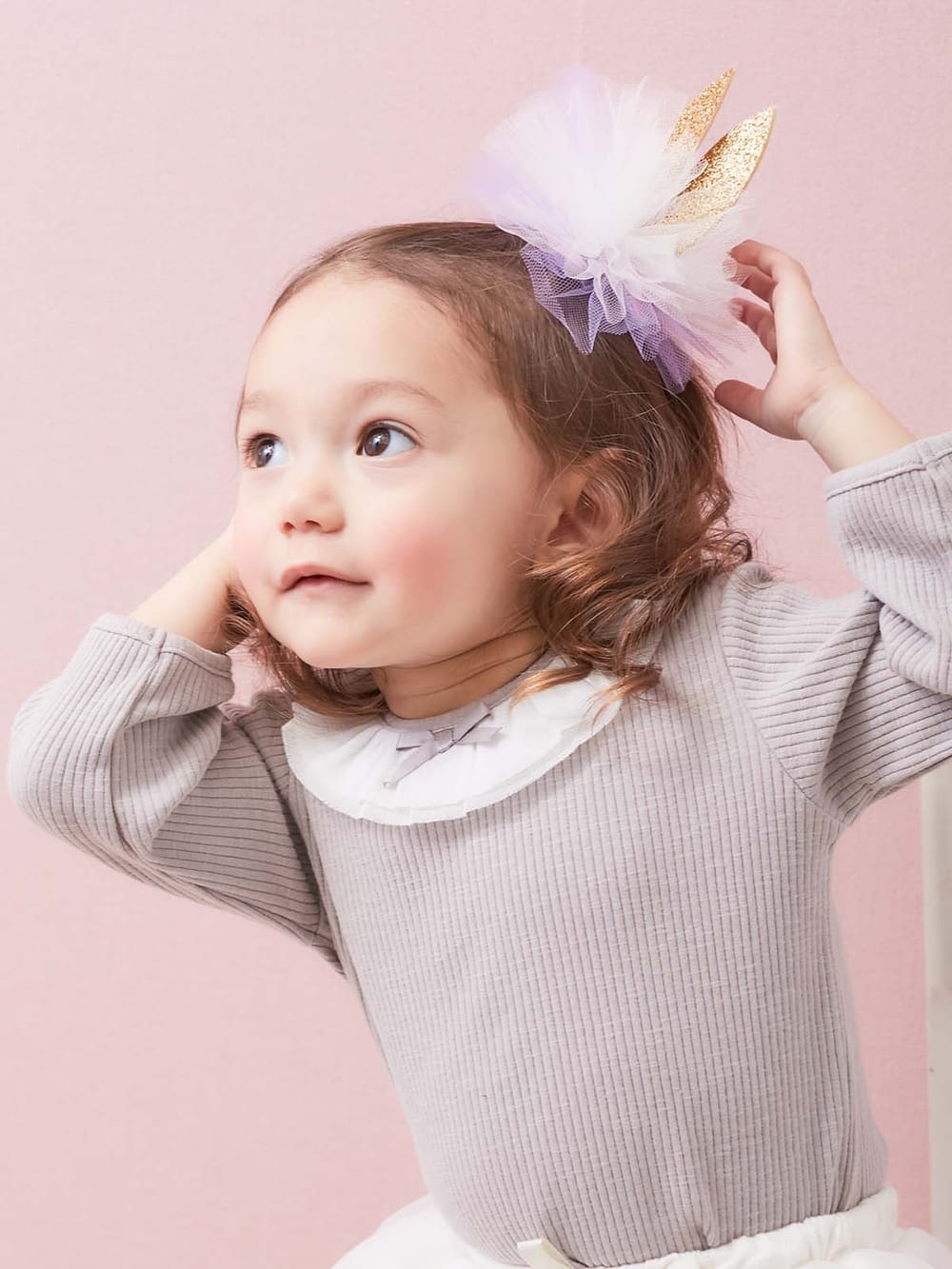 赤ちゃん 帽子 日本製 Bijoux Bee うさぎ耳チュールヘアクリップ ベビー服 新生児服 ベビー用品通販 エンジェリーベ 公式