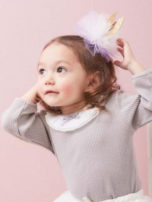 【日本製】【BIJOUX & BEE】うさぎ耳チュールヘアクリップ50864