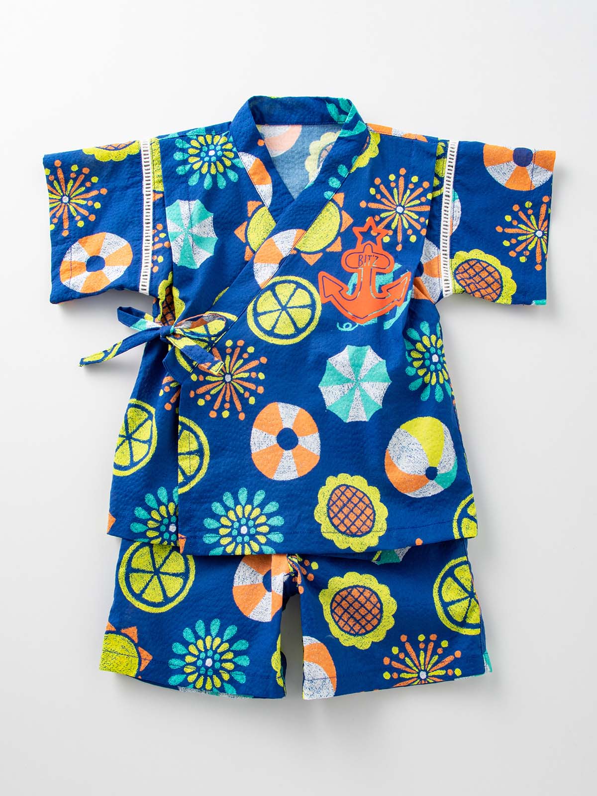 ベビー 甚平 浴衣 Bit Z 夏モチーフドット柄甚平 ベビー 新生児 服 ベビー用品通販 エンジェリーベ 公式