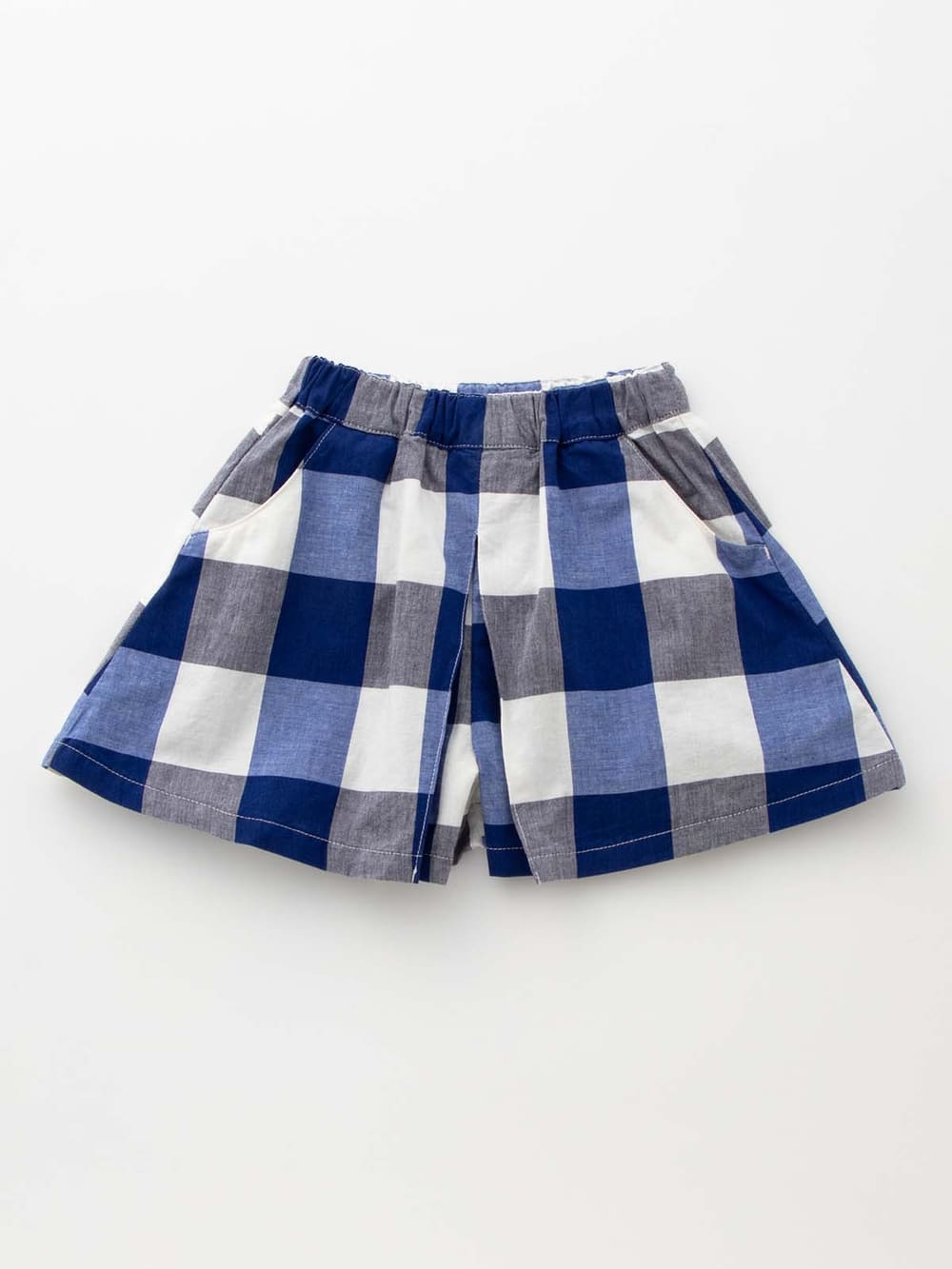 ベビー パンツ|【ベビー服】Seraph（セラフ）シンプルキュロットパンツ|ブルーチェック