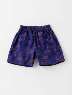 ベビー パンツ|Ampersand（アンパサンド）アウトドア柄Tシャツ＆パンツ2点セット|ベージュ