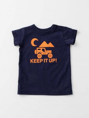 ベビー パンツ|Ampersand（アンパサンド）アウトドア柄Tシャツ＆パンツ2点セット|ネイビー