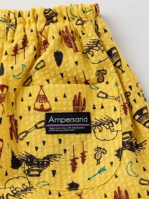 ベビー パンツ|Ampersand（アンパサンド）アウトドア柄Tシャツ＆パンツ2点セット