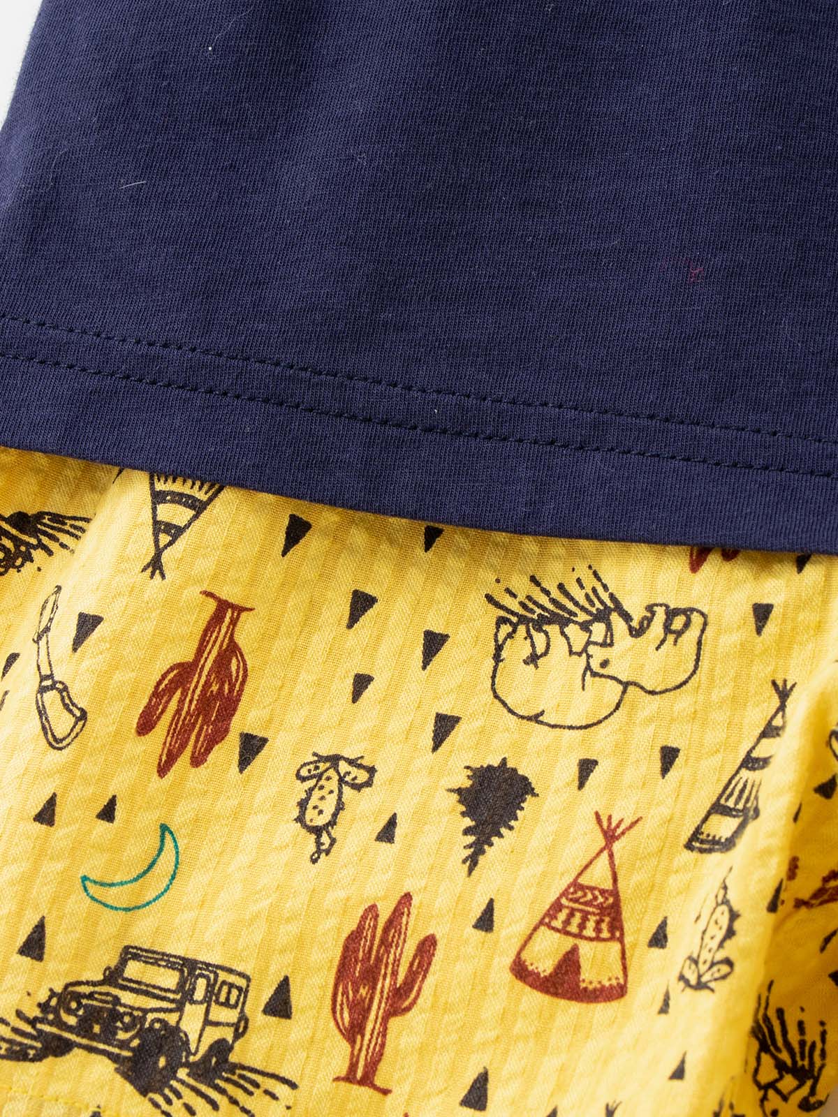 ベビー パンツ|Ampersand（アンパサンド）アウトドア柄Tシャツ＆パンツ2点セット