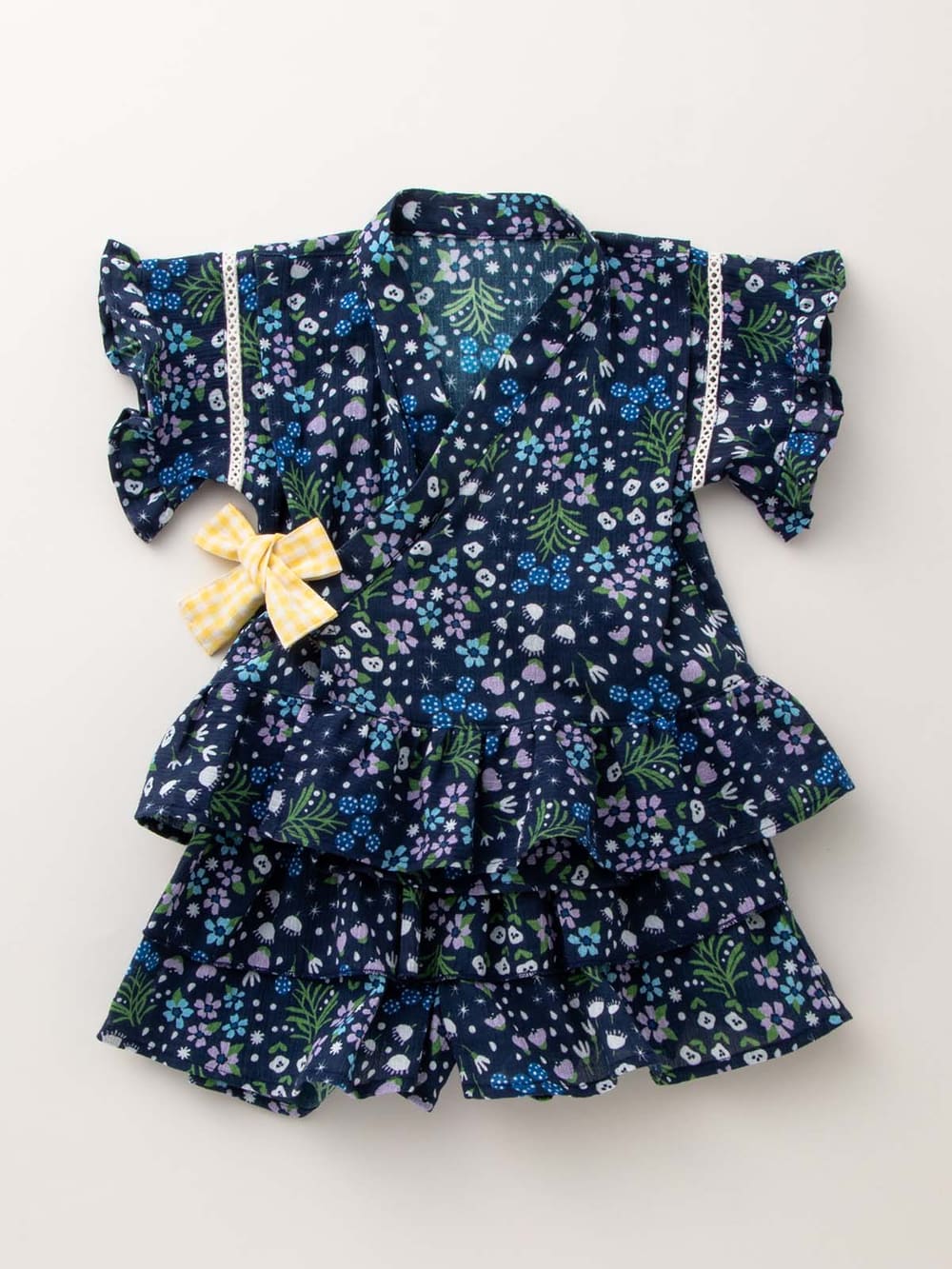 ベビー 甚平 浴衣 Ampersand アンパサンド 小花柄フリルスカート甚平 ベビー服 新生児服 ベビー用品通販 エンジェリーベ 公式