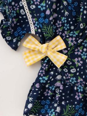 甚平・浴衣|Ampersand（アンパサンド）小花柄フリルスカート甚平