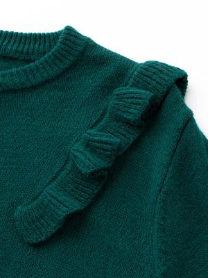 ベビー アウター|【ベビー服】Seraph（セラフ）肩フリルニットカーディガン