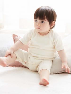 ロンパース・カバーオール|【日本製】ANGELIEBEオリジナル シンカーパイルロンパース|アイボリー