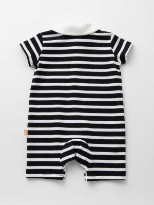 ロンパース・カバーオール|【親子コーデ可】ベビーマリンボーダーロンパース