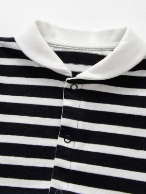 ロンパース・カバーオール|【親子コーデ可】ベビーマリンボーダーロンパース