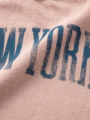 ロンパース・カバーオール|【ベビー服】【日本製】ANGELIEBEオリジナルカレッジロゴロンパース|ピンク