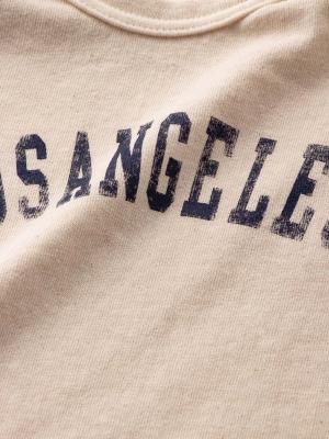 ロンパース・カバーオール|【ベビー服】【日本製】ANGELIEBEオリジナルカレッジロゴロンパース|キナリ