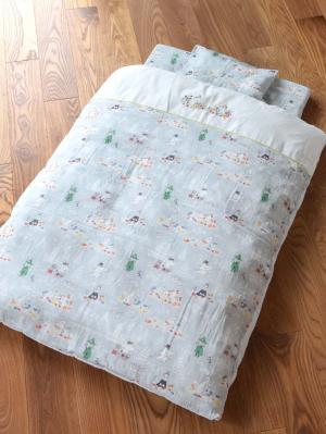 ベビーベッド・布団|【日本製】ムーミン ベビー布団9点セット|ミスティグレー