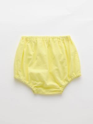 ベビー ワンピース|【ベビー服】【親子コーデ可】【3WAY】【セット】スカラップレースシャーリングキャミワンピース&ブルマセット|ペールイエロー