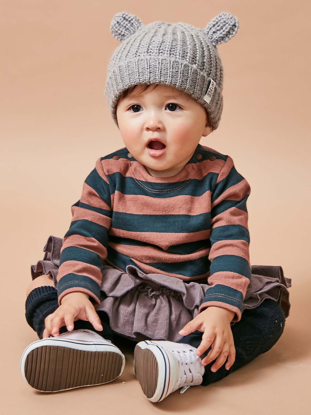 Ampersand モチーフニット帽 ベビー 新生児 服 ベビー用品通販 エンジェリーベ 公式 Ampersand モチーフニット帽 ベビー 新生児 服 ベビー用品通販 エンジェリーベ 公式