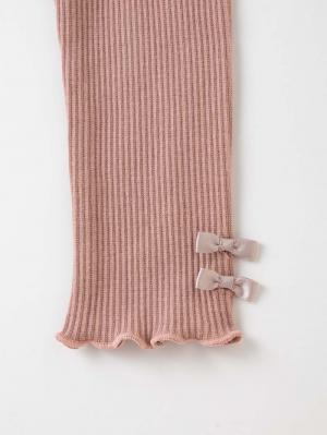 ベビーシューズ・ファーストシューズ・ベビー靴下|Seraph(セラフ)リボンスパッツ