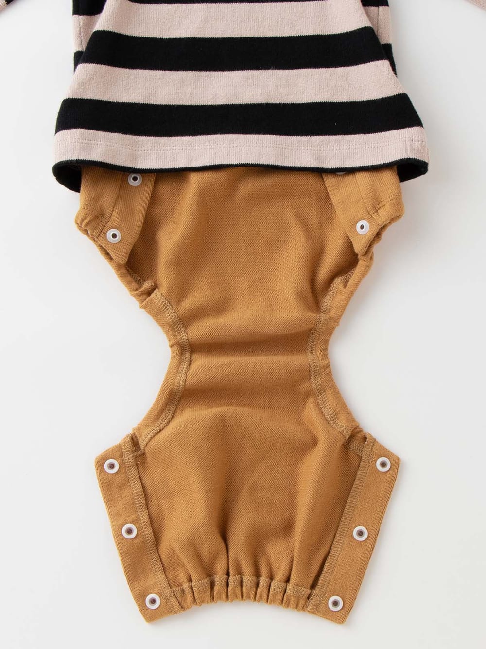 ロンパース・カバーオール|La Stella（ラ ステラ）ボーダーレイヤードボディ