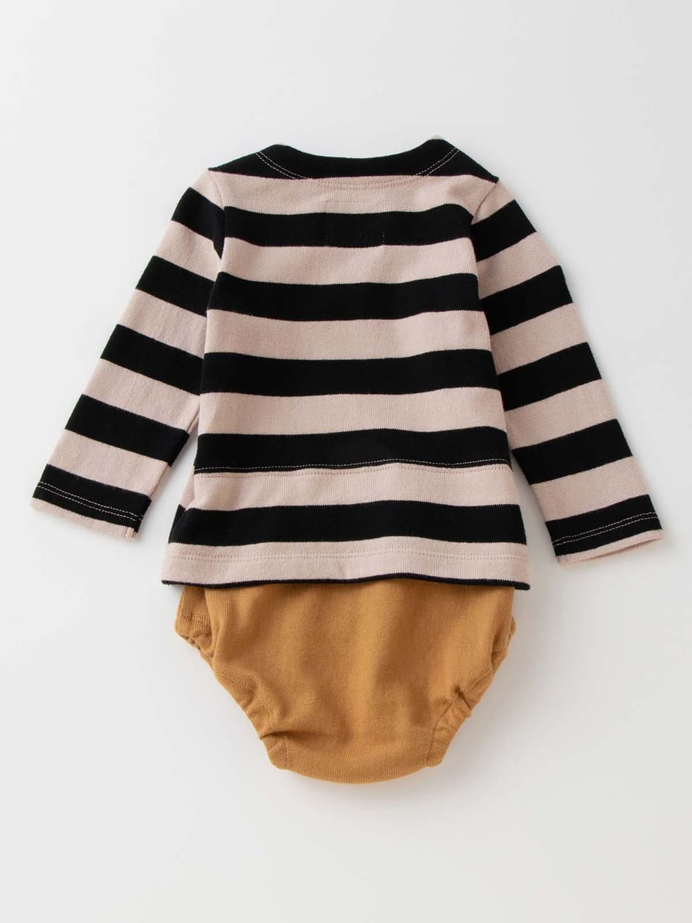 ロンパース・カバーオール|La Stella（ラ ステラ）ボーダーレイヤードボディ