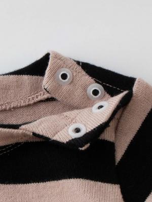 ロンパース・カバーオール|La Stella（ラ ステラ）ボーダーレイヤードボディ