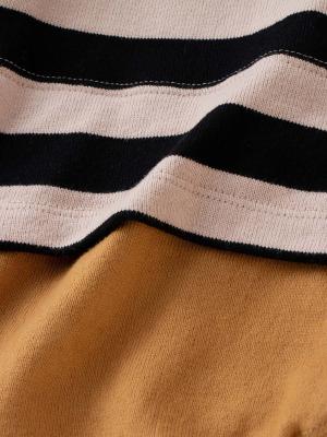 ロンパース・カバーオール|La Stella（ラ ステラ）ボーダーレイヤードボディ