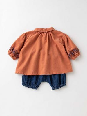 アウトレット|La Stella（ラ ステラ）刺繍チュニック＆ブルマ2点セット