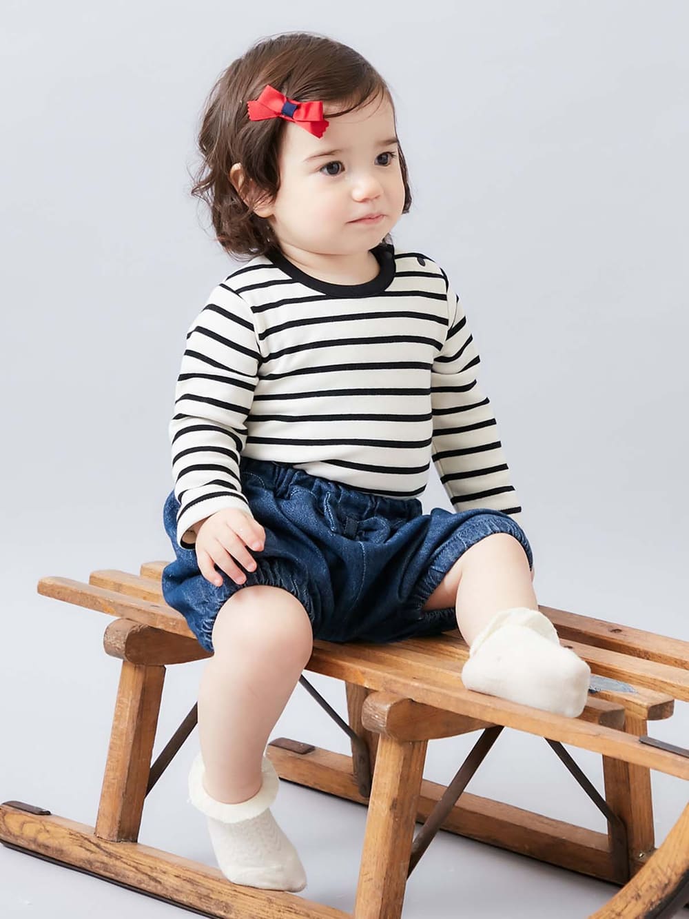 アウトレット|La Stella（ラ ステラ）刺繍チュニック＆ブルマ2点セット