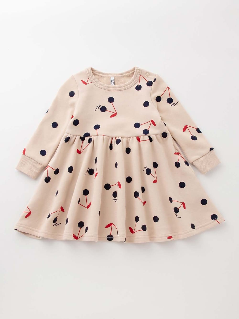 ベビー ワンピース Wonder Apartment 裏毛チェリーワンピース ベビー服 新生児服 ベビー用品通販 エンジェリーベ 公式