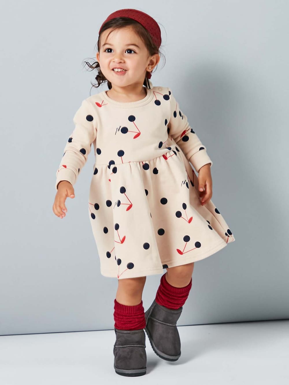 ベビー ワンピース Wonder Apartment 裏毛チェリーワンピース ベビー 新生児 服 ベビー用品通販 エンジェリーベ 公式