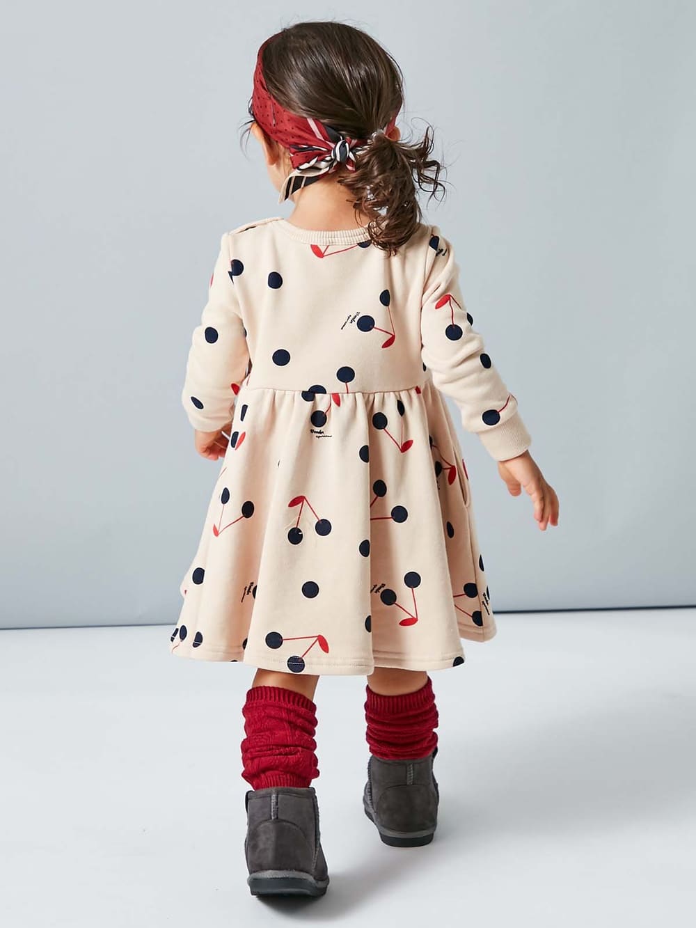 ベビー ワンピース Wonder Apartment 裏毛チェリーワンピース ベビー服 新生児服 ベビー用品通販 エンジェリーベ 公式